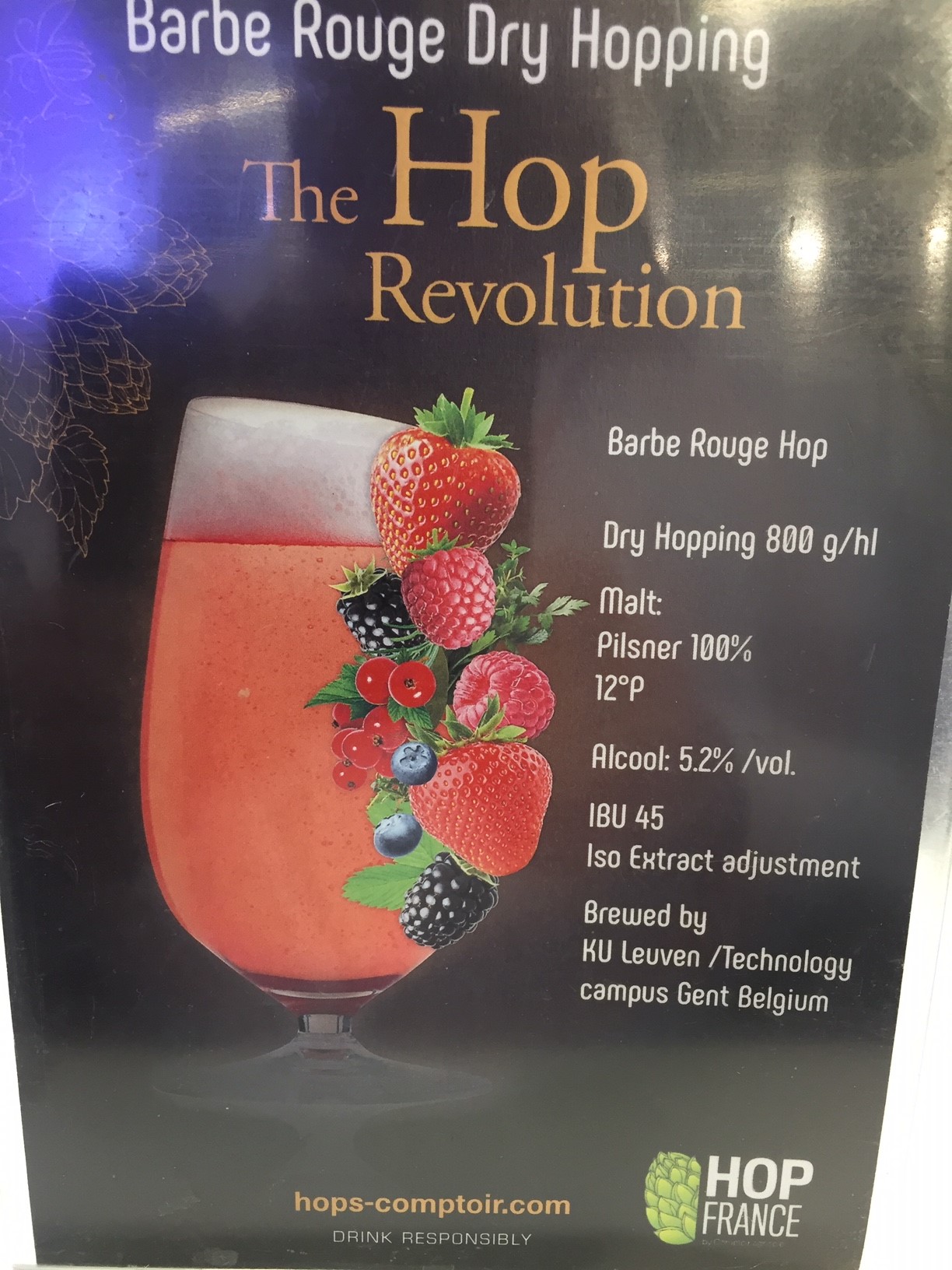 Braubeviale 2018 - Hop France Barbe Rouge Recette